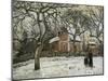 Chestnut Trees in Louveciennes, c.1872-Camille Pissarro-Mounted Giclee Print