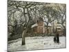 Chestnut Trees in Louveciennes, c.1872-Camille Pissarro-Mounted Giclee Print
