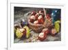 Chestnuts in Basket and Vials with Tincture-ChamilleWhite-Framed Photographic Print