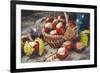 Chestnuts in Basket and Vials with Tincture-ChamilleWhite-Framed Photographic Print