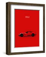 Chev Corvette-Stingray Red-Mark Rogan-Framed Art Print