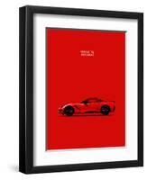 Chev Corvette-Stingray Red-Mark Rogan-Framed Art Print