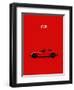 Chev Corvette-Stingray Red-Mark Rogan-Framed Art Print