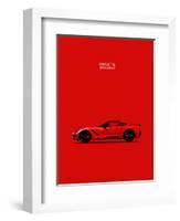 Chev Corvette-Stingray Red-Mark Rogan-Framed Art Print