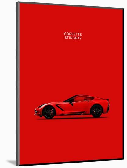 Chev Corvette-Stingray Red-Mark Rogan-Mounted Art Print