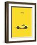 Chev Corvette Yellow-Mark Rogan-Framed Art Print