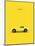Chev Corvette Yellow-Mark Rogan-Mounted Art Print