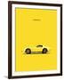 Chev Corvette Yellow-Mark Rogan-Framed Art Print