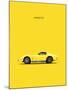 Chev Corvette Yellow-Mark Rogan-Mounted Art Print