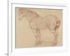 Cheval debout, tourné vers la gauche-Edme Bouchardon-Framed Giclee Print