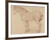 Cheval debout, tourné vers la gauche-Edme Bouchardon-Framed Giclee Print