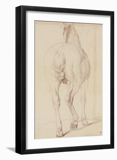 Cheval debout, vu de dos-Edme Bouchardon-Framed Giclee Print