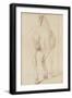 Cheval debout, vu de dos-Edme Bouchardon-Framed Giclee Print