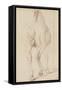 Cheval debout, vu de dos-Edme Bouchardon-Framed Stretched Canvas