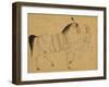 Cheval harnaché et palefrenier-null-Framed Giclee Print