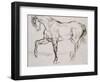 Cheval marchant vers la gauche-Eugene Delacroix-Framed Premium Giclee Print