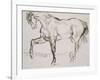 Cheval marchant vers la gauche-Eugene Delacroix-Framed Giclee Print