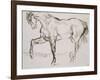 Cheval marchant vers la gauche-Eugene Delacroix-Framed Giclee Print