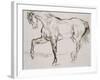 Cheval marchant vers la gauche-Eugene Delacroix-Framed Giclee Print