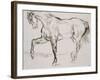 Cheval marchant vers la gauche-Eugene Delacroix-Framed Giclee Print