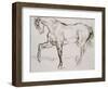 Cheval marchant vers la gauche-Eugene Delacroix-Framed Giclee Print