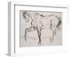Cheval marchant vers la gauche-Eugene Delacroix-Framed Giclee Print