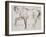 Cheval marchant vers la gauche-Eugene Delacroix-Framed Giclee Print