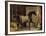 Cheval noir sortant de l'écurie-Horace Vernet-Framed Giclee Print