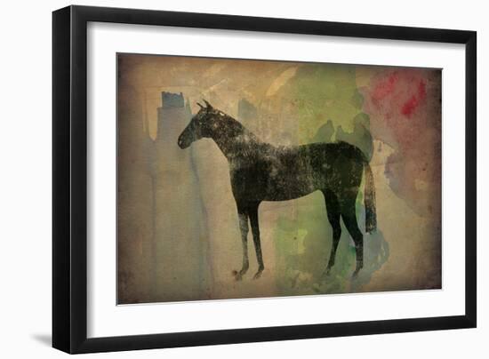 Cheval Noir v2-Ryan Fowler-Framed Art Print