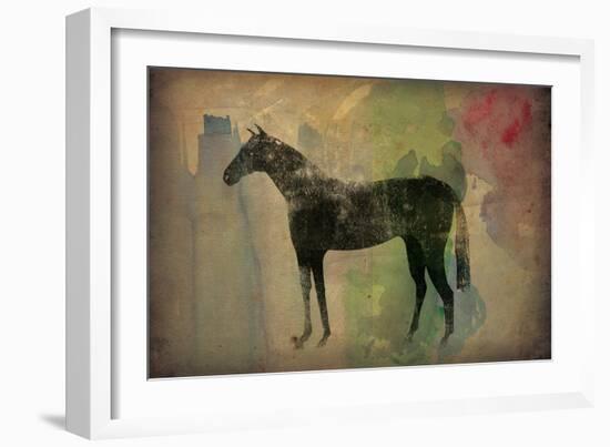 Cheval Noir v2-Ryan Fowler-Framed Art Print