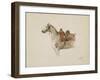 Cheval sellé, tourné vers la gauche-Antoine Alphonse Montfort-Framed Giclee Print