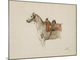 Cheval sellé, tourné vers la gauche-Antoine Alphonse Montfort-Mounted Giclee Print