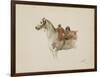 Cheval sellé, tourné vers la gauche-Antoine Alphonse Montfort-Framed Giclee Print