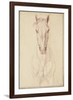 Cheval vu jusqu'aux avant-bras de face-Edme Bouchardon-Framed Giclee Print