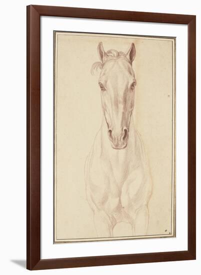 Cheval vu jusqu'aux avant-bras de face-Edme Bouchardon-Framed Giclee Print