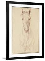 Cheval vu jusqu'aux avant-bras de face-Edme Bouchardon-Framed Giclee Print