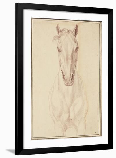 Cheval vu jusqu'aux avant-bras de face-Edme Bouchardon-Framed Giclee Print