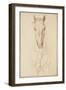 Cheval vu jusqu'aux avant-bras de face-Edme Bouchardon-Framed Premium Giclee Print