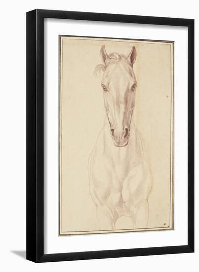 Cheval vu jusqu'aux avant-bras de face-Edme Bouchardon-Framed Premium Giclee Print