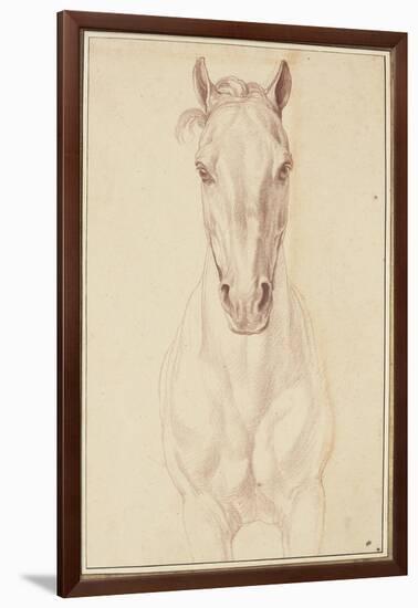 Cheval vu jusqu'aux avant-bras de face-Edme Bouchardon-Framed Giclee Print