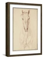 Cheval vu jusqu'aux avant-bras de face-Edme Bouchardon-Framed Giclee Print