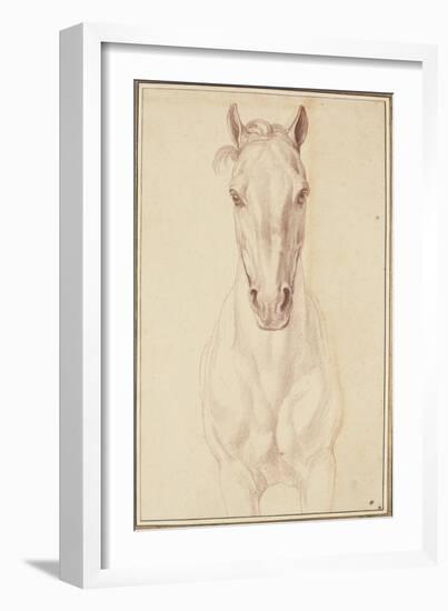 Cheval vu jusqu'aux avant-bras de face-Edme Bouchardon-Framed Giclee Print