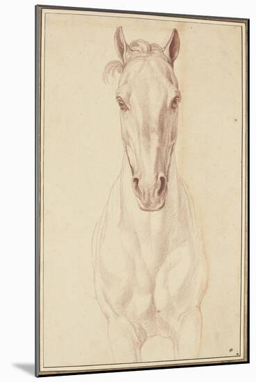 Cheval vu jusqu'aux avant-bras de face-Edme Bouchardon-Mounted Giclee Print