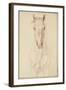 Cheval vu jusqu'aux avant-bras de face-Edme Bouchardon-Framed Giclee Print