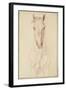 Cheval vu jusqu'aux avant-bras de face-Edme Bouchardon-Framed Giclee Print