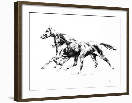 Chevaux En IIberté-Fred Jager-Framed Collectable Print