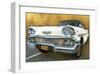 Chevrolet 58 Blanche-Cobe-Framed Art Print