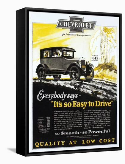 Chevrolet Ad, 1926-null-Framed Stretched Canvas