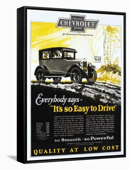 Chevrolet Ad, 1926-null-Framed Stretched Canvas