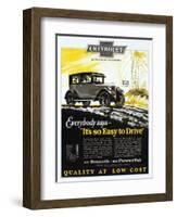 Chevrolet Ad, 1926-null-Framed Giclee Print